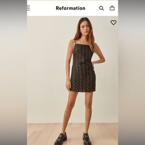 Reformation Wiley Linen Dress Size 6